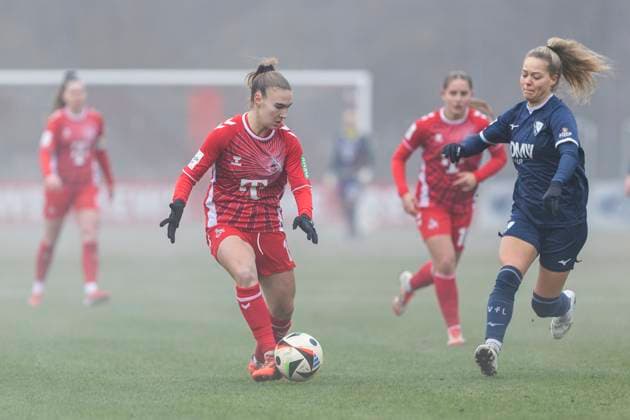 Testspiel Frauen: 1. FC Köln - VfL Bochum, 19.01.2025 Alena Bienz (1. FC Köln, 11). Testspiel Frauen, 1. FC Köln - VfL Bochum, am 19.01.2025, Geißbockheim, Köln Copyright: xBEAUTIFULxSPORTS Meuselx