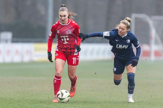 Testspiel Frauen: 1. FC Köln - VfL Bochum, 19.01.2025 Alena Bienz (1. FC Köln, 11). Testspiel Frauen, 1. FC Köln - VfL Bochum, am 19.01.2025, Geißbockheim, Köln Copyright: xBEAUTIFULxSPORTS Meuselx