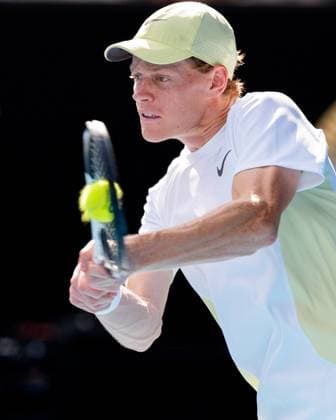 Tennis 2025: Australian Open Day 9 January 20, 2025: 1st seed JANNIK SINNER of Italy in action against 13th seed HOLGER RUNE of Denmark on Rod Laver Arena in a Men s Singles 4th round match on day 9 of the 2025 Australian Open in Melbourne, Australia. Sydney Low Cal Media(Credit Image: Â Sydney Low Cal Sport Media) Melbourne Victoria Australia EDITORIAL USE ONLY Copyright: xx ZUMA-20250120_faf_c04_032.jpg SydneyxLowx csmphotothree347062