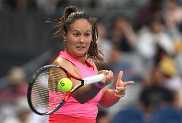TENNIS AUSTRALIAN OPEN, Daria Kasatkina of Russia returns during her round 4 match against Emma Navarro of USA during the 2025 Australian Open at Melbourne Park in Melbourne, Monday, January 20, 2025. ( NO ARCHIVING, EDITORIAL USE ONLY, NO USE IN BOOKS WITHOUT CONSENT MELBOURNE VICTORIA AUSTRALIA  Copyright: xLUKASxCOCHx 20250120152603325761