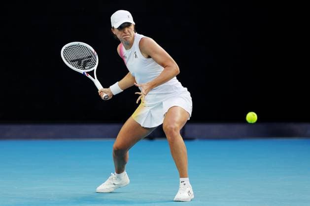 Iga Swiatek during her fourth round match against Lys on the Rod Laver Arena Australian Open, Day Nine, Tennis, Melbourne Park, Melbourne, Australia - 20 Jan 2025  Copyright: xRachelxBach Shutterstockx 15105043cx