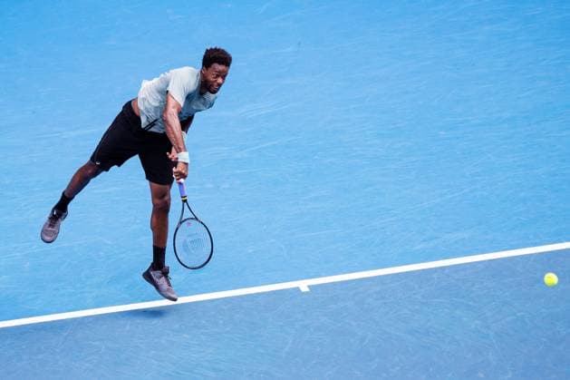 GaÃ«l Monfils during his fourth round match against Shelton Australian Open, Day Nine, Tennis, Melbourne Park, Melbourne, Australia - 20 Jan 2025  Copyright: xRachelxBach Shutterstockx 15105043dk