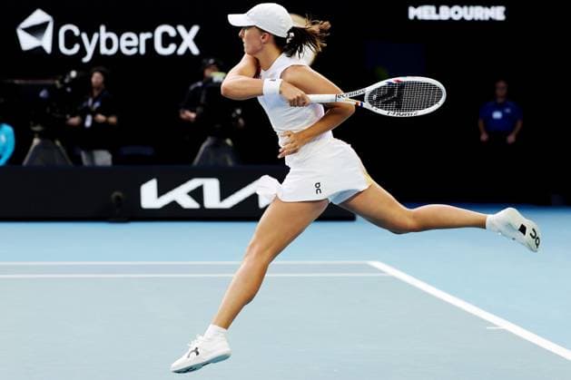 Iga Swiatek during her fourth round match against Lys on the Rod Laver Arena Australian Open, Day Nine, Tennis, Melbourne Park, Melbourne, Australia - 20 Jan 2025  Copyright: xRachelxBach Shutterstockx 15105043et