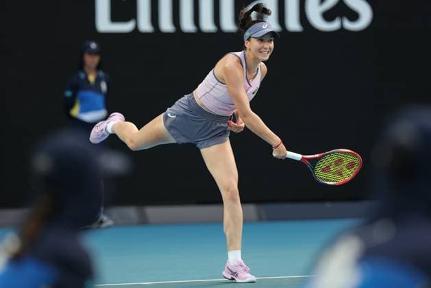 Eva Lys (GER), Australian Open 2025, Melbourne Park, Melbourne, Victoria, Australia. Copyright: xJuergenxHasenkopfx