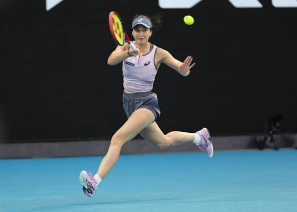 Eva Lys (GER), Australian Open 2025, Melbourne Park, Melbourne, Victoria, Australia. Copyright: xJuergenxHasenkopfx