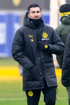 20.01.2025: Fußball: Training von Borussia Dortmund vor dem Spiel in der Champions League beim FC Bologna. Dortmunds Trainer Nuri Sahin Copyright: xDavidxInderliedx