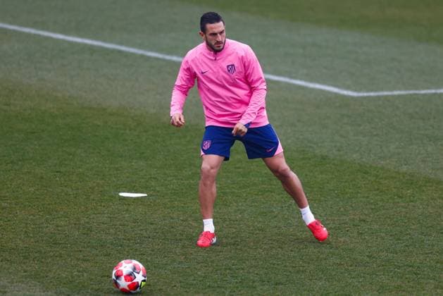 January 20, 2025, Majadahonda, Madrid, SPAIN: Jorge Resurreccion Koke of Atletico de Madrid warms up during the training day of Atletico de Madrid ahead of the UEFA Champions League, football match against Bayer 04 Leverkusen, at Ciudad Deportiva Wanda Atletico de Madrid on January 20, 2025, in Majadahonda, Madrid, Spain. Majadahonda SPAIN - ZUMAa181 20250120_zaa_a181_008 Copyright: xDennisxAgyemanx