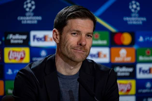 Champions League 2024 25 League Phase MD7: Bayer 04 Leverkusen Training and press conference, PK, Pressekonferenz Xabi Alonso, head coach of Bayer 04 Leverkusen, seen during the UEFA Champions League 2024 25 League Phase MD7 training and press conference at Estadio Riyadh Air Metropolitano on January 20, 2025 in Madrid, Spain. Madrid Estadio Riyadh Air Metropolitano Madrid Spain Copyright: xAlbertoxGardinx AGardin_20250120_Football_Champions_Bayern_Leverkusen_PC_0086