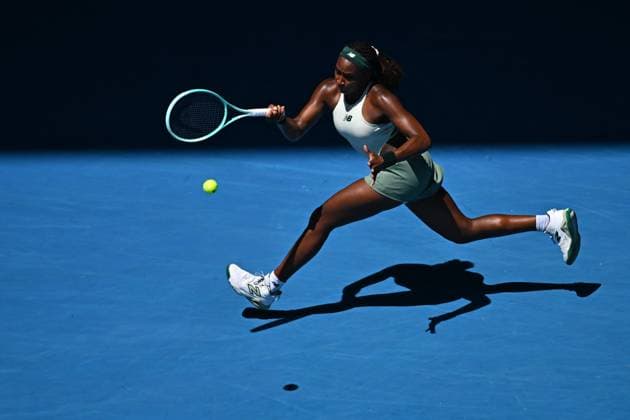 Australian Open - Quarter Round - Coco Gauff Coco Gauff (USA) during her quarter round match at the 2025 Australian Open at Melbourne Park in Melbourne, AUSTRALIA, on January 21, 2025. Photo by Corinne Dubreuil ABACAPRESS.COM Melbourne Australia  Copyright: xDubreuilxCorinne ABACAx