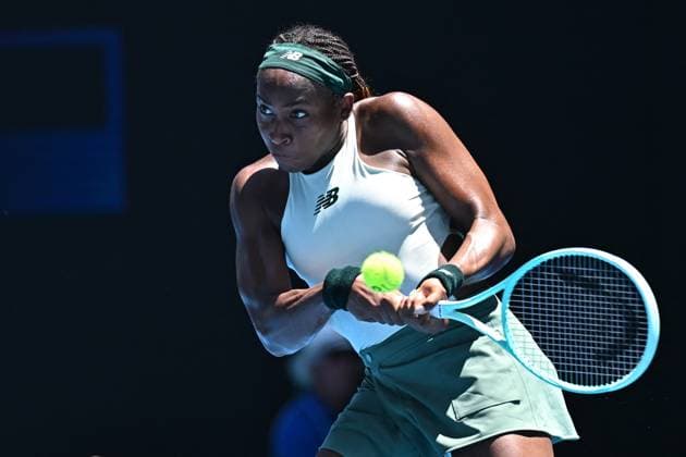 Australian Open - Quarter Round - Coco Gauff Coco Gauff (USA) during her quarter round match at the 2025 Australian Open at Melbourne Park in Melbourne, AUSTRALIA, on January 21, 2025. Photo by Corinne Dubreuil ABACAPRESS.COM Melbourne Australia  Copyright: xDubreuilxCorinne ABACAx
