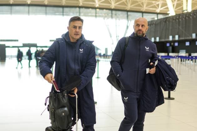 GNK Dinamo Zagreb depart for London Head Coach of Dinamo Zagreb Fabio Cannavaro arrive at Franjo Tudjman International Airport before departing to London on January 21, 2025. in Zagreb, Croatia. Dinamo Zagreb will play against Arsenal in the UEFA Champions League.  LukaxStanzl PIXSELL