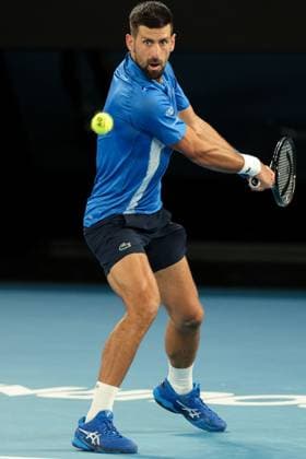 Novak Djokovic during his Quarter-final match against Alcaraz in the Rod Laver Arena Australian Open, Day Ten, Tennis, Melbourne Park, Melbourne, Australia - 21 Jan 2025  Copyright: xRachelxBach Shutterstockx 15108797ek