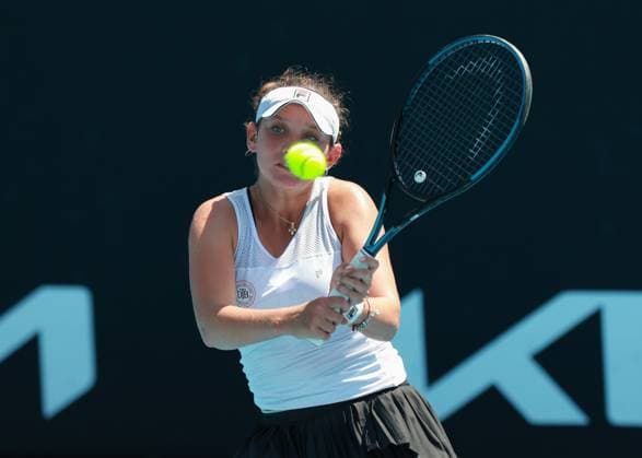Sonja Zhenikhova (GER), Maedchen Einzel, Girls Singles, Australian Open 2025, Melbourne Park, Melbourne, Victoria, Australia. Copyright: xJuergenxHasenkopfx
