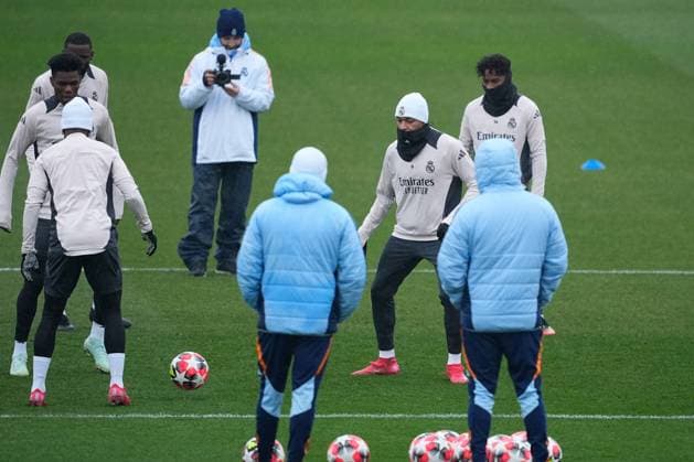 January 21, 2025, Valdebebas, Madrid, SPAIN: Kylian Mbappe during the training day of Real Madrid ahead the UEFA Champions League, football match against RB Salzburg at Ciudad Deportiva Real Madrid on January 21, 2025, in Valdebebas, Madrid, Spain. Valdebebas SPAIN - ZUMAa181 20250121_zaa_a181_012 Copyright: xOscarxJ.xBarrosox