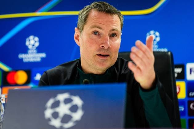 Champions League 2024-2025: press conference, PK, Pressekonferenz of Feyenoord Rotterdam - Feyenoord coach Brian Priske during the press conference of Feyenoord in preparation of the Champions League duel against FC Bayern Munich at Stadion Feijenoord De Kuip on 21 January 2025 in Rotterdam, The Netherlands. Copyright: xYannickxVerhoevenx