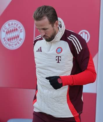 21.01.2025, Champions League FC Bayern Abschlusstraining, Saebenerstrasse Muenchen, Fussball, im Bild: Harry Kane (FC Bayern Muenchen)
