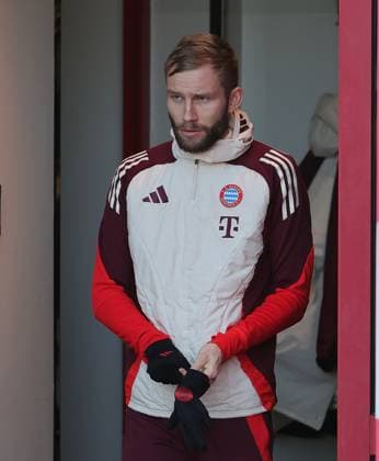 21.01.2025, Champions League FC Bayern Abschlusstraining, Saebenerstrasse Muenchen, Fussball, im Bild: Konrad Laimer (FC Bayern Muenchen)