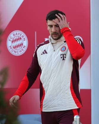 21.01.2025, Champions League FC Bayern Abschlusstraining, Saebenerstrasse Muenchen, Fussball, im Bild: Leon Goretzka (FC Bayern Muenchen)