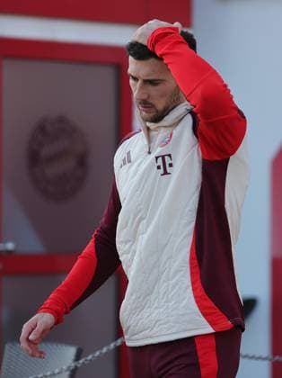 21.01.2025, Champions League FC Bayern Abschlusstraining, Saebenerstrasse Muenchen, Fussball, im Bild: Leon Goretzka (FC Bayern Muenchen)