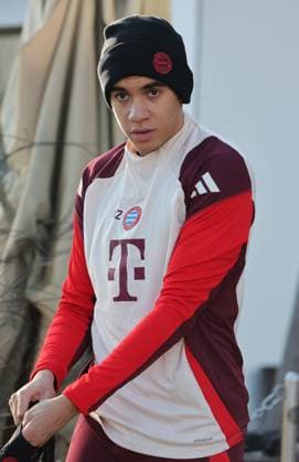 21.01.2025, Champions League FC Bayern Abschlusstraining, Saebenerstrasse Muenchen, Fussball, im Bild: Jamal Musiala (FC Bayern Muenchen)