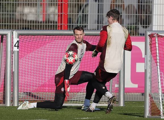 21.01.2025, Champions League FC Bayern Abschlusstraining, Saebenerstrasse Muenchen, Fussball, im Bild: Manuel Neuer (FC Bayern Muenchen)