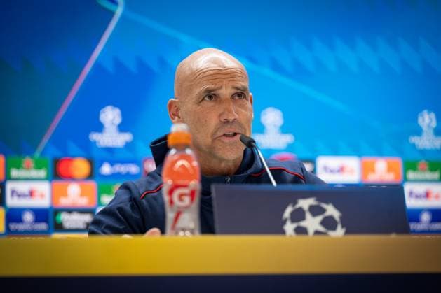 SOCCER - UEFA CL, Madrid vs RBS MADRID,SPAIN,21.JAN.25 - SOCCER - UEFA Champions League, Real Madrid CF vs Red Bull Salzburg, preview, press conference, PK, Pressekonferenz RBS. Image shows head coach Thomas Letsch (RBS).  GEPAxpictures xFelipexMondino