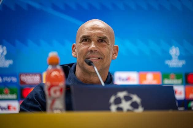 SOCCER - UEFA CL, Madrid vs RBS MADRID,SPAIN,21.JAN.25 - SOCCER - UEFA Champions League, Real Madrid CF vs Red Bull Salzburg, preview, press conference, PK, Pressekonferenz RBS. Image shows head coach Thomas Letsch (RBS).  GEPAxpictures xFelipexMondino