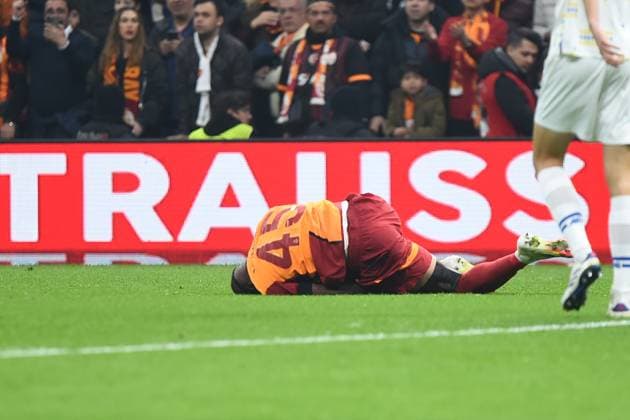 Victor Osimhen of Galatasaray during the UEFA Europa League 2024 25 League Phase MD7 match between Galatasaray A.S. and FC Dynamo Kyiv at Ali Sami Yen Spor Kompleksi Rams Park on January 21, 2025 in Istanbul, Turkey. Istanbul Turkey Copyright: xSeskimphotox GSaray-DynamoKyiv_21125 (29)