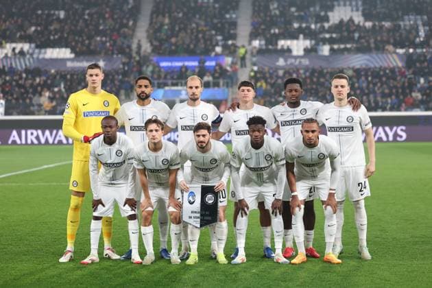 SOCCER - UEFA CL, Atalanta vs Sturm BERGAMO,ITALY,21.JAN.25 - SOCCER - UEFA Champions League, Atalanta Bergamo Calcio vs SK Sturm Graz. Image shows team photo Sturm.  GEPAxpictures xChrisxBauer