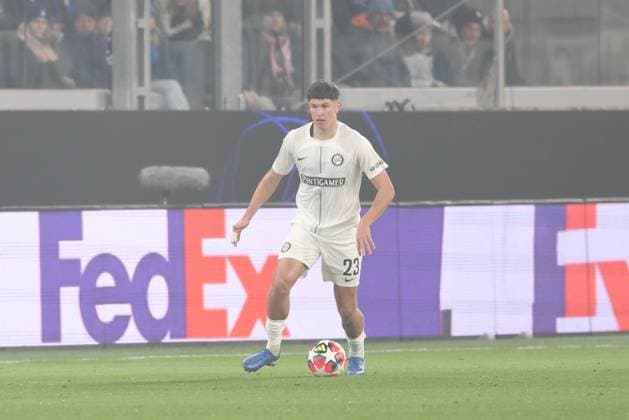 SOCCER - UEFA CL, Atalanta vs Sturm BERGAMO,ITALY,21.JAN.25 - SOCCER - UEFA Champions League, Atalanta Bergamo Calcio vs SK Sturm Graz. Image shows Arjan Malic (Sturm).  GEPAxpictures xChrisxBauer