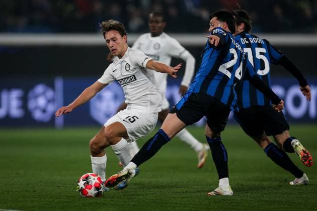 Bergamo, Italy, January 21st 2025: Bergamo, Italy, 21st Jan, Wlliam Boving, Sturm Graz, during the match between Atalanta and Sturm Graz for UEFA Champions League at Gewiss Stadium, Bergamo. (RogÃ rio Moroti SPP) Copyright: xRogÃ rioxMorotix xSPPx spp-en-RoMoSp-AP5W6263