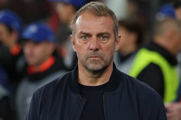 Portugal, Estadio do SL Benfica Lisbon 21. January 2025 Uefa Champions League phase 2024 25 Matchday 7, S.L.Benfica - FC Barcelona, Barca v.l. Trainer Hansi Flick (FC Barcelona) Copyright: HMBxMedia FernandoxSoares