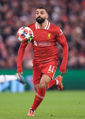 Football - UEFA Champions League - League Phase - Liverpool v LOSC Lille 21st January 2025 - UEFA Champions League - League Phase - Liverpool v LOSC Lille - Mohamed Salah of Liverpool - Photo: Simon Stacpoole Offside. Liverpool UK Copyright: xSimonxStacpoolexOffside