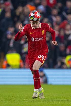 Football - UEFA Champions League - League Phase - Liverpool FC v Lille OSC LIVERPOOL, ENGLAND - Tuesday, January 21, 2025: Liverpool s Conor Bradley during the UEFA Champions League game between Liverpool FC and Lille OSC at Anfield. (Photo by David Rawcliffe Propaganda) LIVERPOOL Anfield MERSEYSIDE ENGLAND  Copyright: xDavidxRawcliffex P2025-01-21-Liverpool_Lille-42