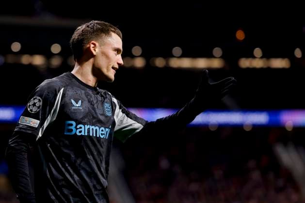 Florian Wirtz (Bayer 04 Leverkusen) gestures during the UEFA Champions League 2024 25 League Phase MD7 match between Atletico de Madrid and Bayer 04 Leverkusen at Estadio Civitas Metropolitano on January 21, 2025 in Madrid, Spain. (Photo by Manu Reino DeFodi Images) Defodi-071_ATMLEV20250121_119
