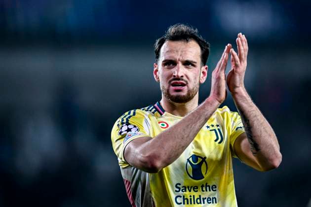 Juventus defender Federico Gatti, during the match Club Brugge - Juventus at the Jan Beydelstadium for the UEFA Champions League - League phase - Matchday 7 season 2024-2025 in BRUGGE, Belgium on 21 januari 2025, (photo by Stefan Koops EYE4images DeFodi Images) Defodi-746_209696