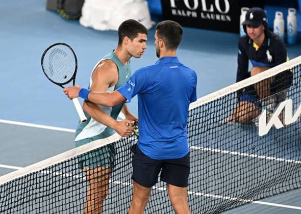 2025 Australian Open Carlos Alcaraz (ESP) , Novak Djokovic (SRB)