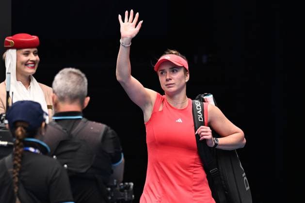 TENNIS AUSTRALIAN OPEN, Elina Svitolina of Ukraine reacts after loosing her 1 4 final match against Madison Keys of USA during the 2025 Australian Open at Melbourne Park in Melbourne, Wednesday, January 22, 2025. ( NO ARCHIVING, EDITORIAL USE ONLY, NO USE IN BOOKS WITHOUT CONSENT MELBOURNE VICTORIA AUSTRALIA  Copyright: xJAMESxROSSx 20250122173264521760