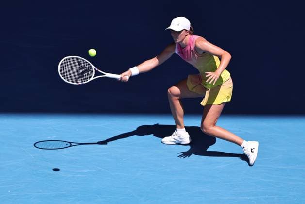 Iga Swiatek, POL, during quarterfinals of 2025 Australian Open in Melbourne, 22 01 2025; - 
