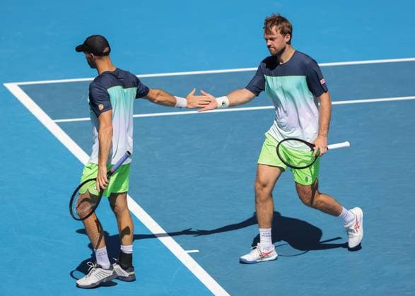Kevin Krawietz, Tim Puetz, Herren Doppel, Men s Doubles, Australian Open 2025, Melbourne Park, Melbourne, Victoria, Australia. Copyright: xJuergenxHasenkopfx