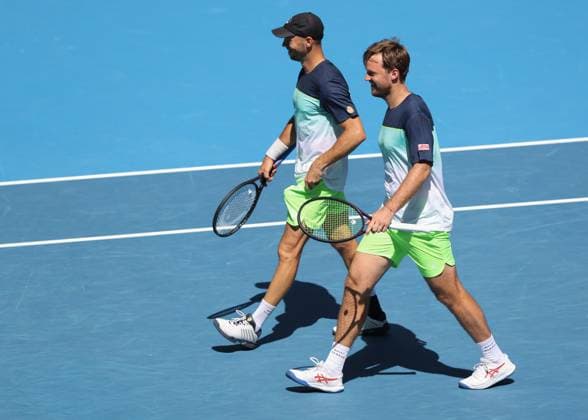 Kevin Krawietz, Tim Puetz, Herren Doppel, Men s Doubles, Australian Open 2025, Melbourne Park, Melbourne, Victoria, Australia. Copyright: xJuergenxHasenkopfx