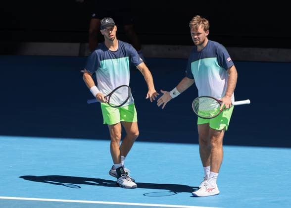 Kevin Krawietz, Tim Puetz, Herren Doppel, Men s Doubles, Australian Open 2025, Melbourne Park, Melbourne, Victoria, Australia. Copyright: xJuergenxHasenkopfx