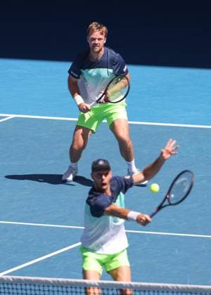 Kevin Krawietz, Tim Puetz, Herren Doppel, Men s Doubles, Australian Open 2025, Melbourne Park, Melbourne, Victoria, Australia. Copyright: xJuergenxHasenkopfx