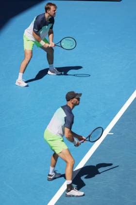 Kevin Krawietz, Tim Puetz, Herren Doppel, Men s Doubles, Australian Open 2025, Melbourne Park, Melbourne, Victoria, Australia. Copyright: xJuergenxHasenkopfx