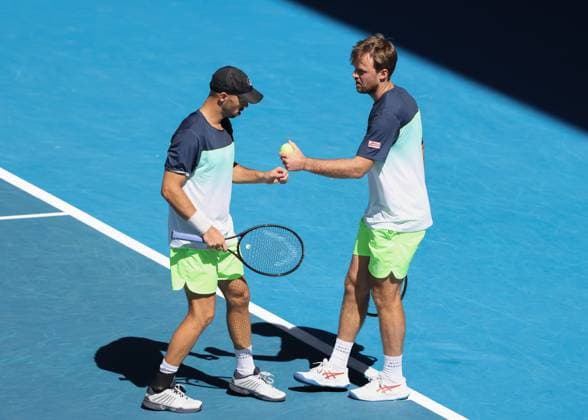 Kevin Krawietz, Tim Puetz, Herren Doppel, Men s Doubles, Australian Open 2025, Melbourne Park, Melbourne, Victoria, Australia. Copyright: xJuergenxHasenkopfx