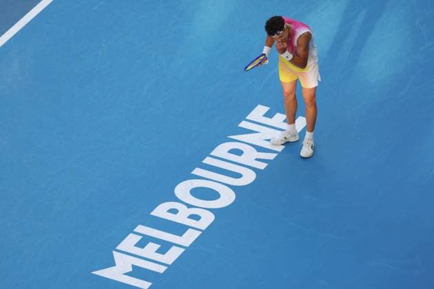 Ben Shelton during his Quarter-final match against Sonego in the Rod Laver Arena Australian Open, Day Eleven, Tennis, Melbourne Park, Melbourne, Australia - 22 Jan 2025  Copyright: xRachelxBach Shutterstockx 15108798dx