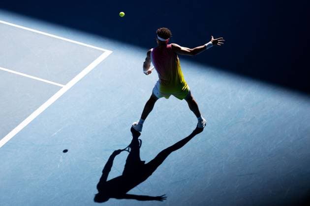 Ben Shelton during his Quarter-final match against Sonego in the Rod Laver Arena Australian Open, Day Eleven, Tennis, Melbourne Park, Melbourne, Australia - 22 Jan 2025  Copyright: xRachelxBach Shutterstockx 15108798ea