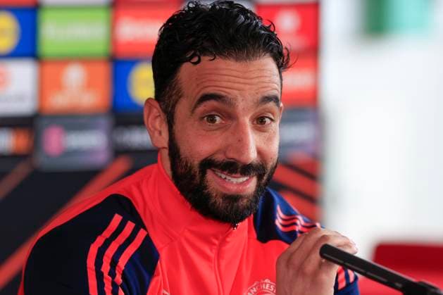 Manchester United, ManU 22 01 2025. press conference, PK, Pressekonferenz Ruben Amorim the Manchester United manager during the press conference for Manchester United at Carrington, Manchester, United Kingdom on 22 January 2025. Manchester Carrington United Kingdom Editorial use only , Copyright: xConorxMolloyx PSI-21306-0012