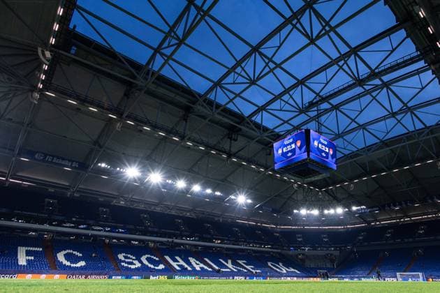 UEFA Champions League: FC Shakhtar Donetsk - Stade Brest; 22.01.2025 Arena AufSchalke bis zum Spielbeginn. UEFA Champions League: FC Shakhtar Donetsk - Stade Brest; Arena AufSchalke, Gelsenkirchen; 22.01.2025 Copyright: xBEAUTIFULxSPORTS Buriakovx