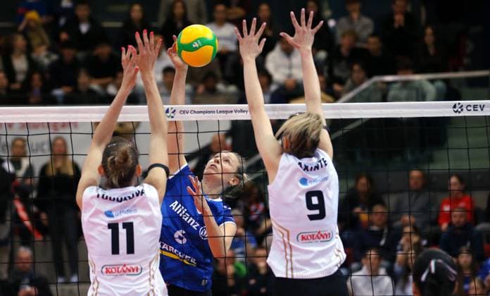 BAU 22.01.2025 Stuttgart Volleyball Allianz MTV Stuttgart vs. CSO Voluntari 2005, Toni Stautz (Stuttgart, Mitte)